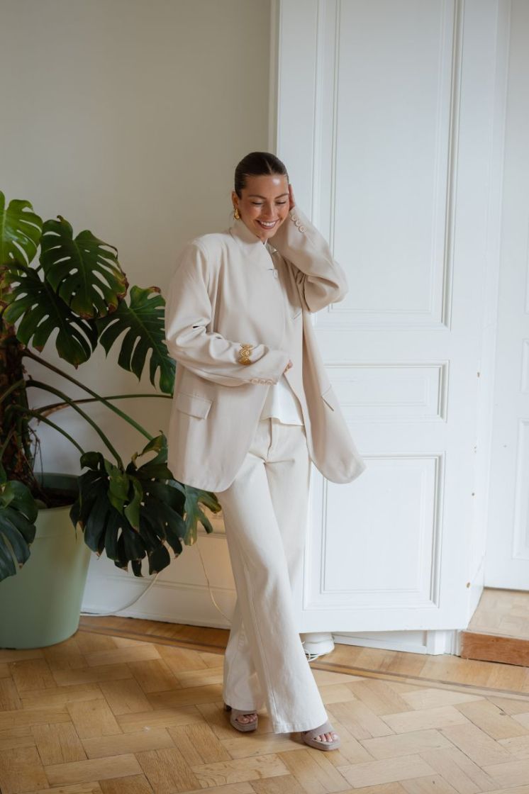 JDYKIRA MW PANT PNT 193778 Egret