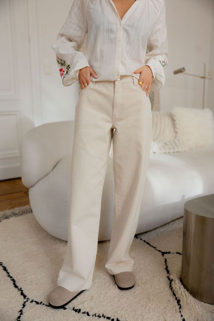 JDYKIRA MW PANT PNT 193778 Egret
