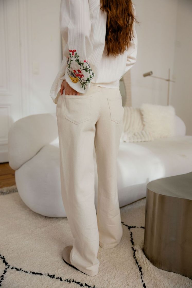 JDYKIRA MW PANT PNT 193778 Egret