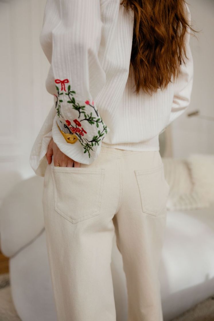 JDYKIRA MW PANT PNT 193778 Egret