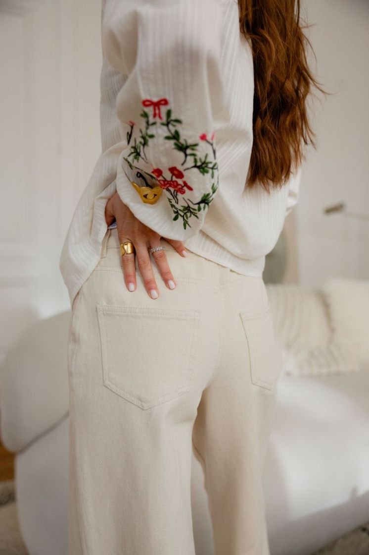 JDYKIRA MW PANT PNT 193778 Egret