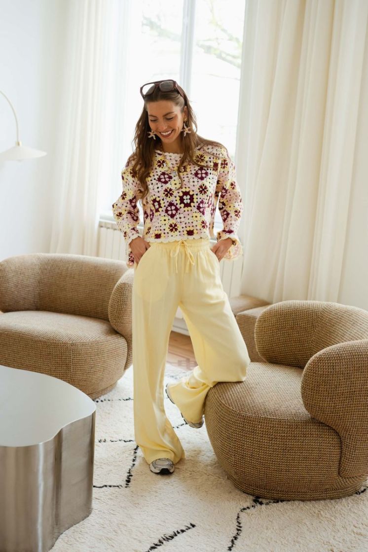 JDYSAY HW LINEN WIDE PANT WVN 288015 Double C