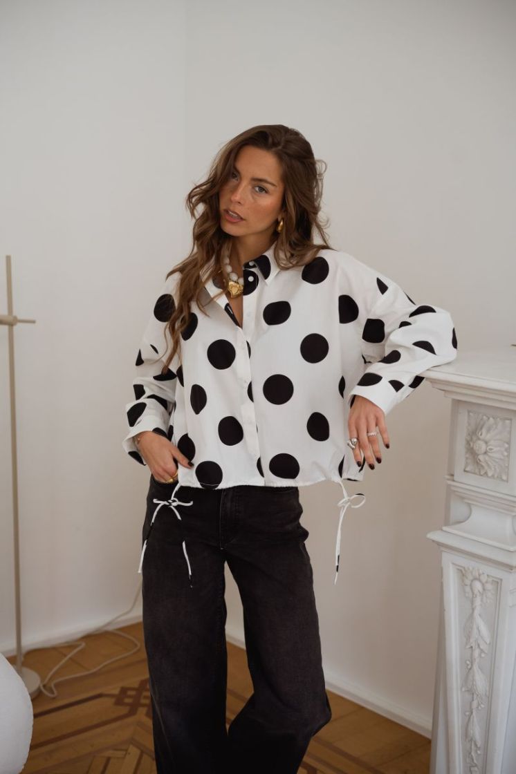 HDENYA LS BOXY SHIRT 309403 Cloud Da