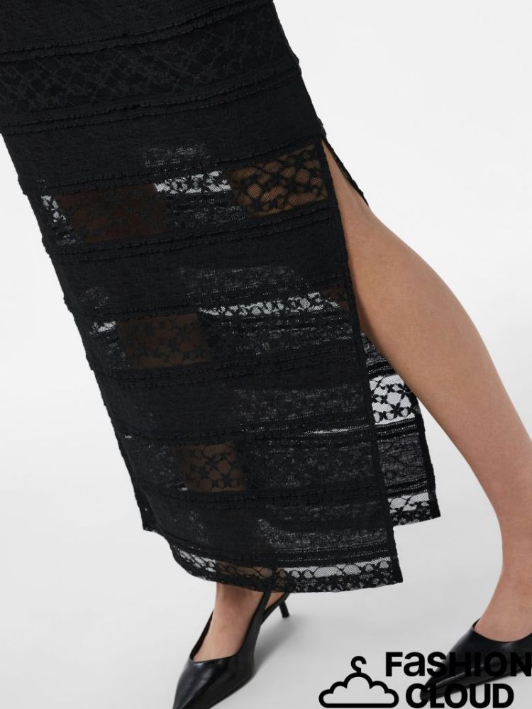 PCMIRO MW ANKLE SLIM SKIRT D2D 179276 Black