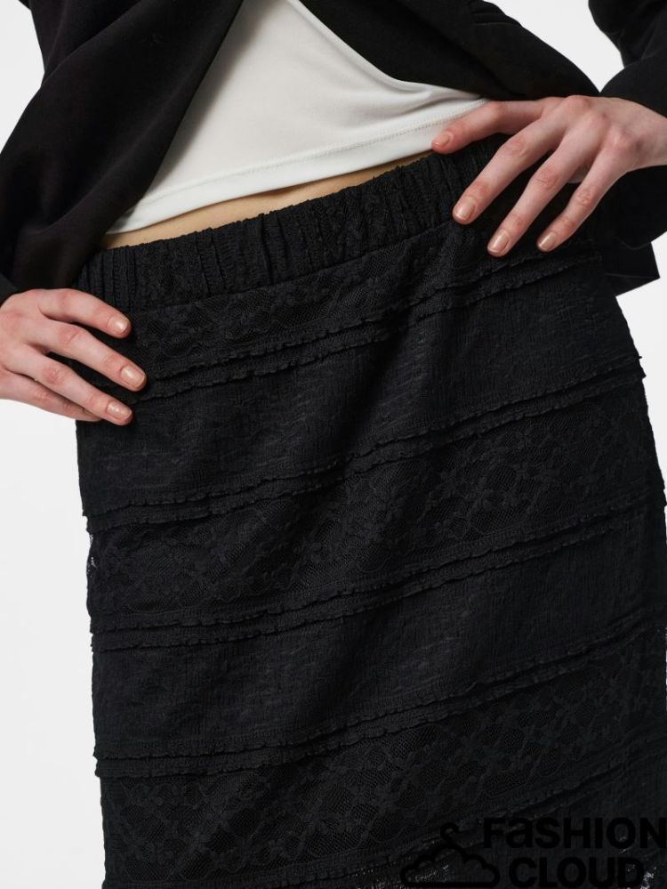 PCMIRO MW ANKLE SLIM SKIRT D2D 179276 Black