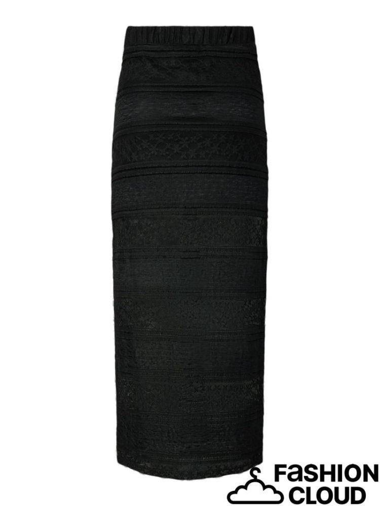 PCMIRO MW ANKLE SLIM SKIRT D2D 179276 Black