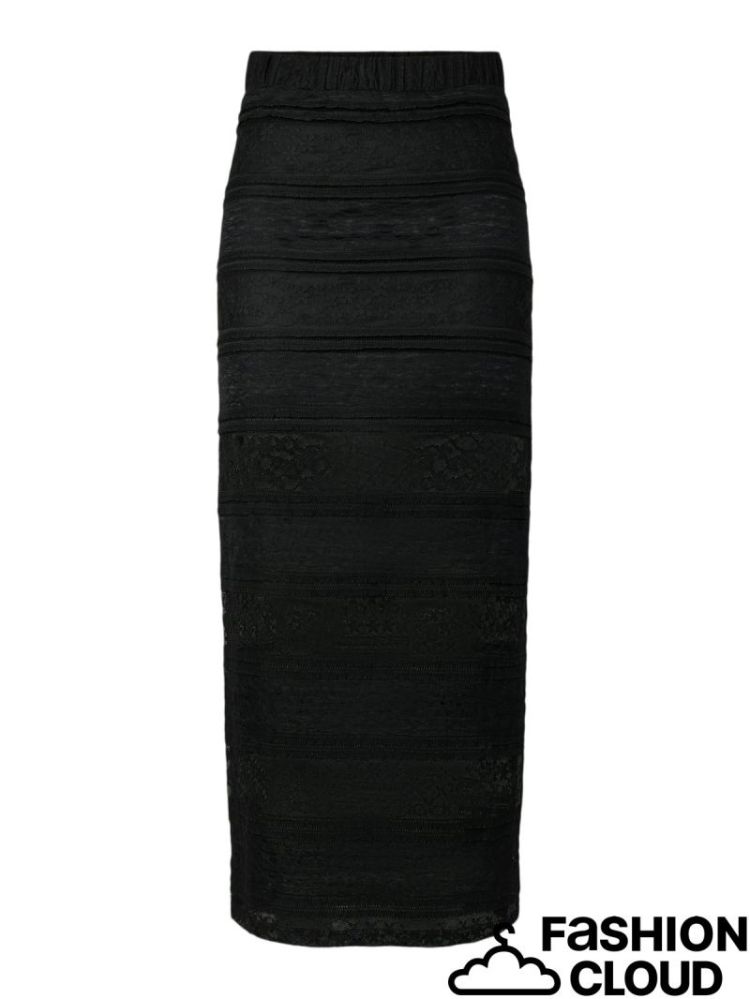 PCMIRO MW ANKLE SLIM SKIRT D2D 179276 Black