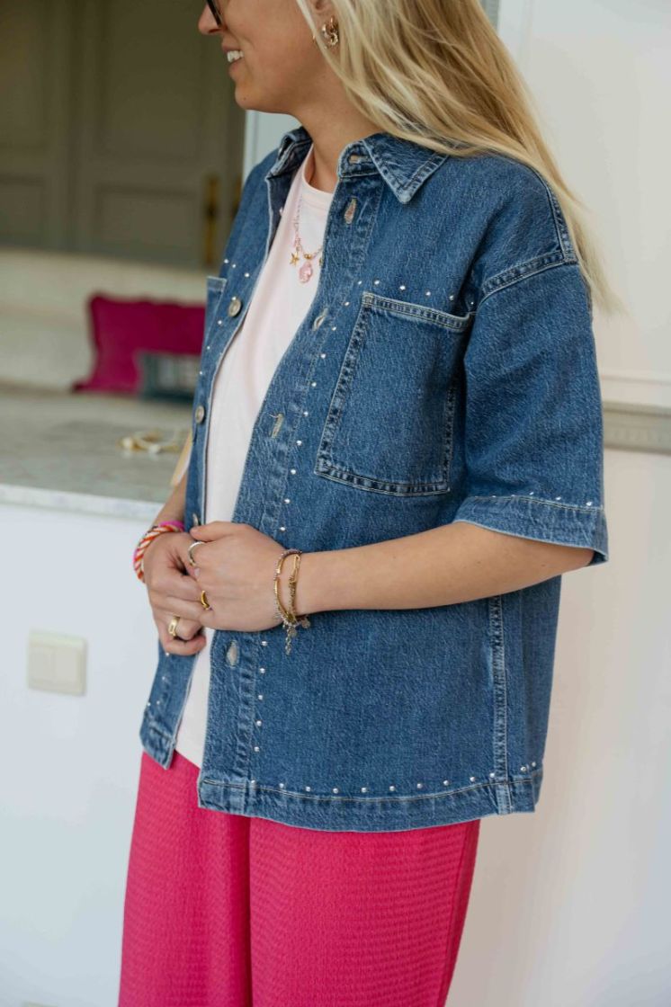 PCKARLA SS DENIM SHIRT D2D PP 184420 Medium B