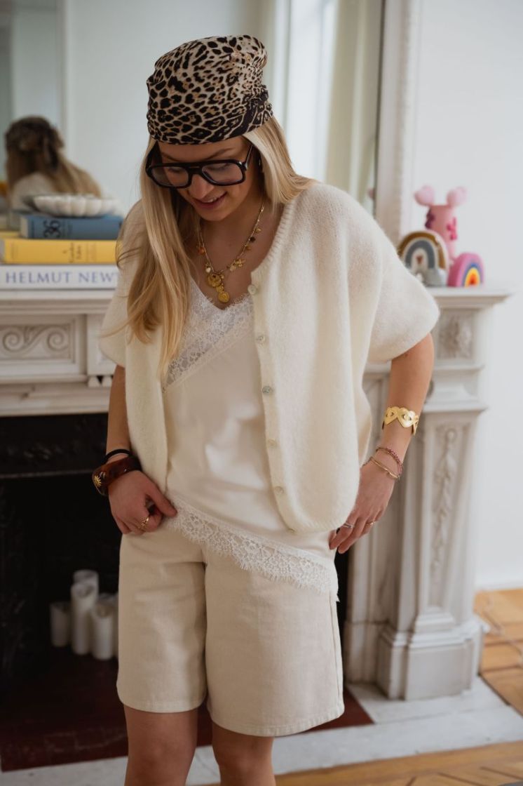 JDYKIRA HW BERMUDA SHORTS PNT 193778 Egret