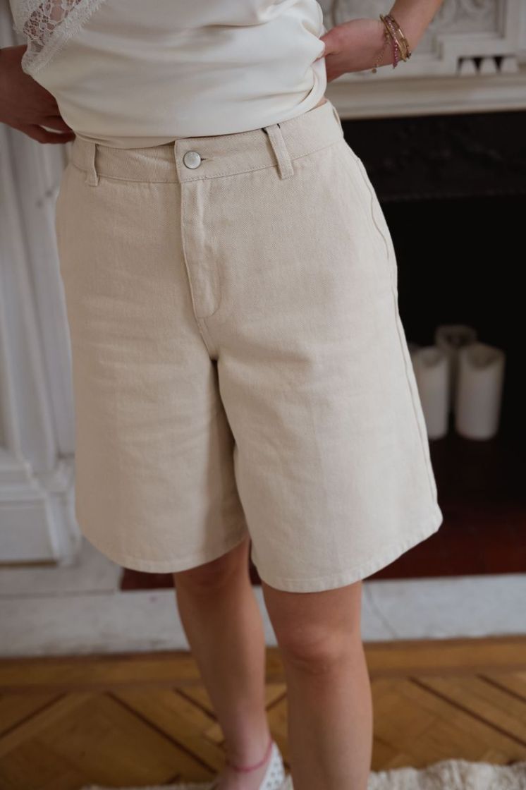 JDYKIRA HW BERMUDA SHORTS PNT 193778 Egret
