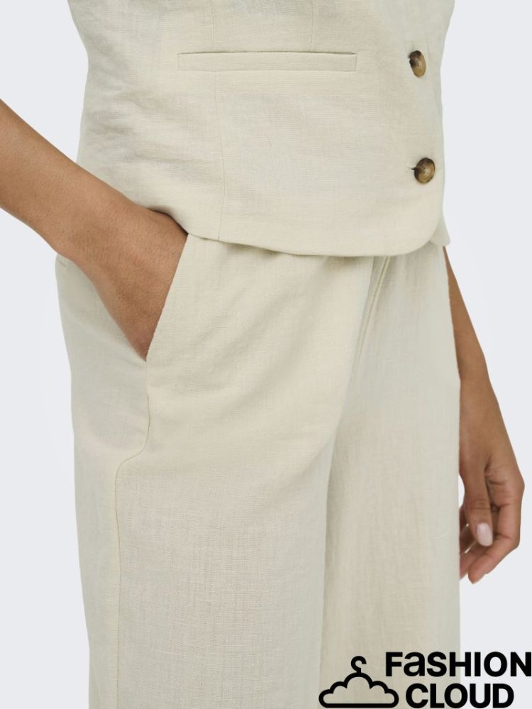 JDYCARA MW PALAZZO PANT TLR 177935 Oatmeal