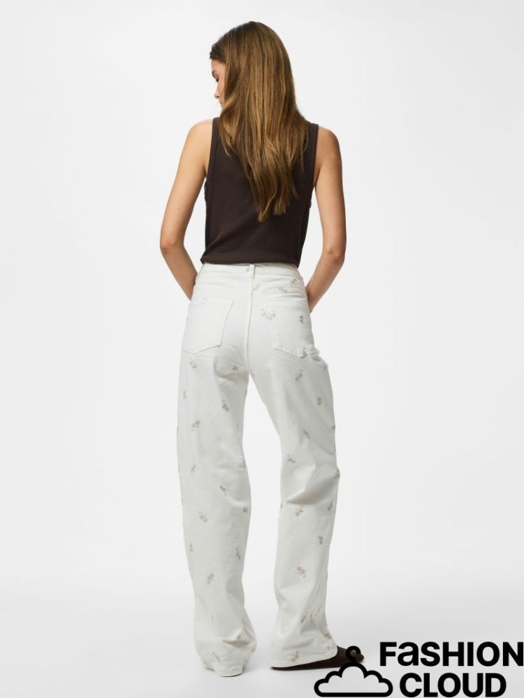 PCVIOLET MW STRAIGHT JEANS PP 196342001 Cloud