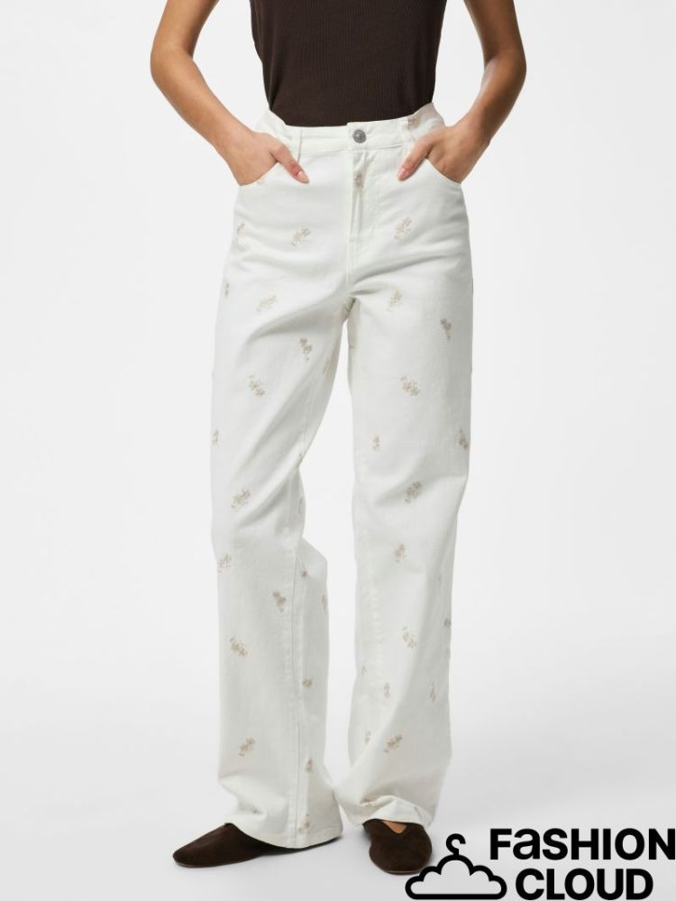 PCVIOLET MW STRAIGHT JEANS PP 196342001 Cloud