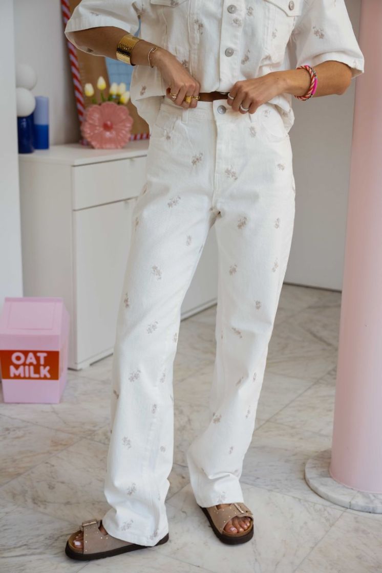 PCVIOLET MW STRAIGHT JEANS PP 196342001 Cloud