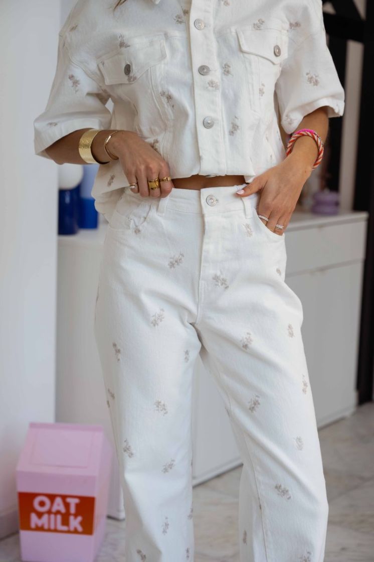 PCVIOLET MW STRAIGHT JEANS PP 196342001 Cloud