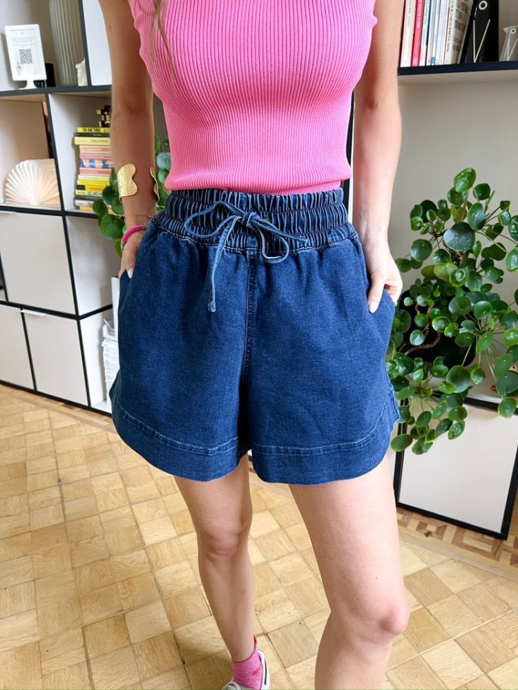 PCBILLO HW PULL UP SHORTS DNM 184060 Dark Blu