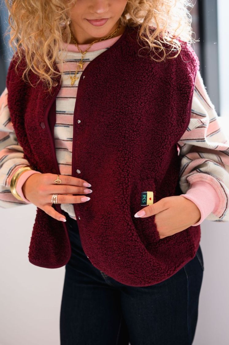 PCKATTY TEDDY VEST NOOS BC 188938 Tawny Po
