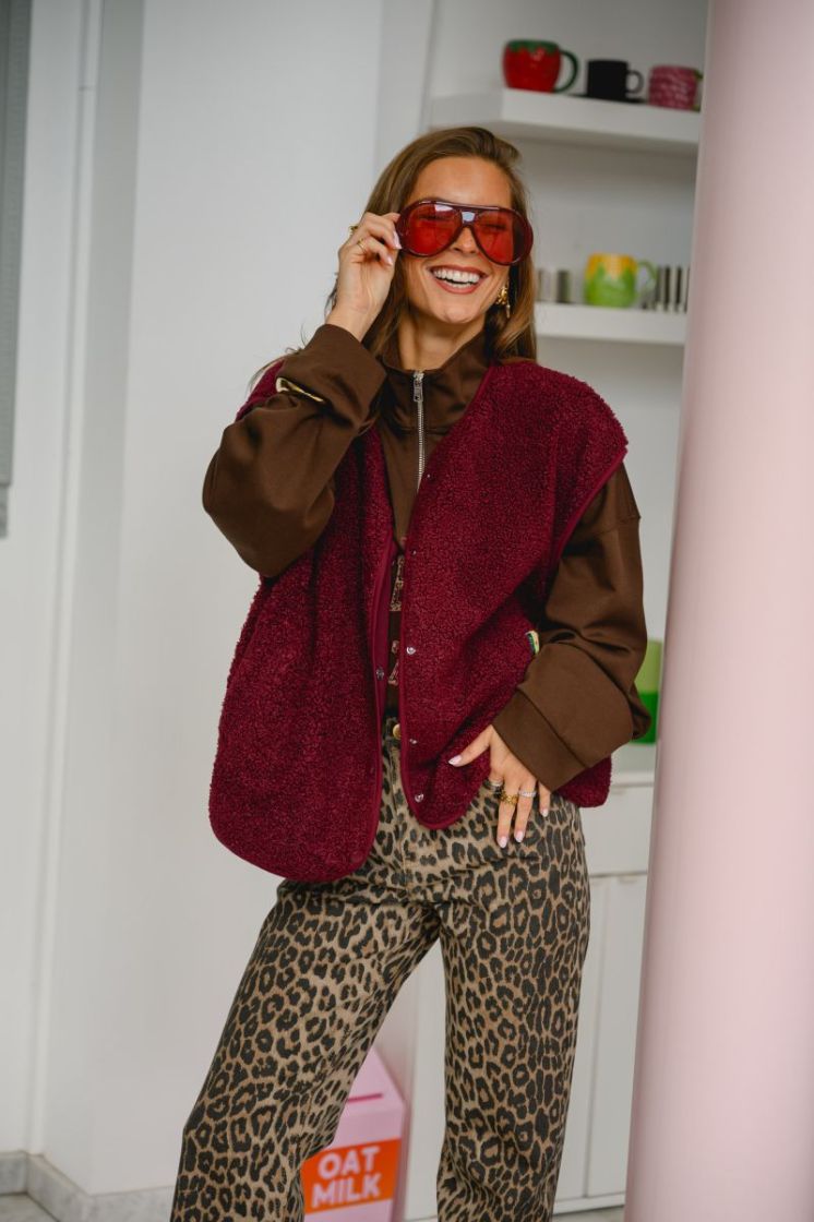 PCKATTY TEDDY VEST NOOS BC 188938 Tawny Po