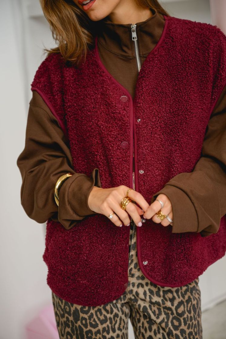 PCKATTY TEDDY VEST NOOS BC 188938 Tawny Po
