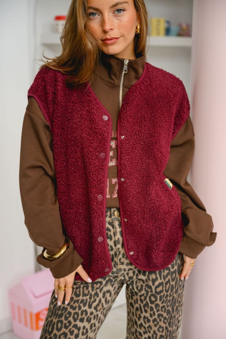 PCKATTY TEDDY VEST NOOS BC 188938 Tawny Po
