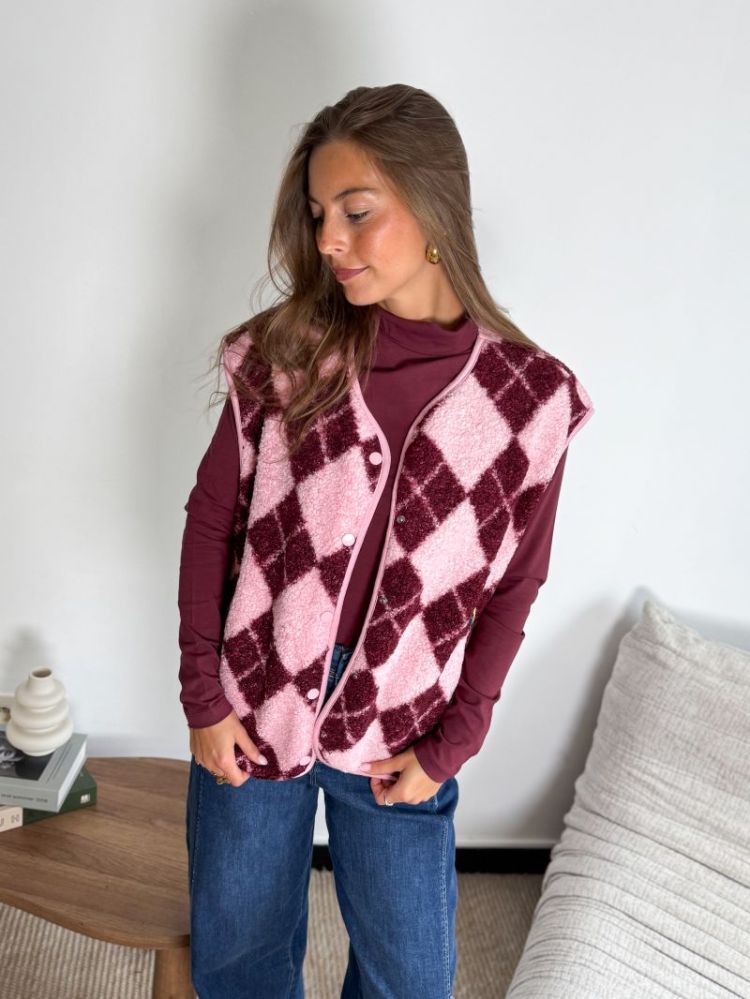 PCKATTY TEDDY VEST NOOS BC 220712011 Rosea