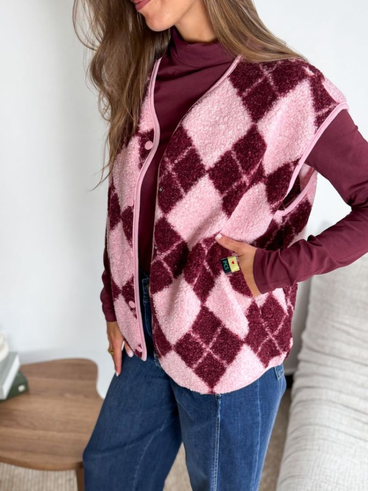 PCKATTY TEDDY VEST NOOS BC 220712011 Rosea