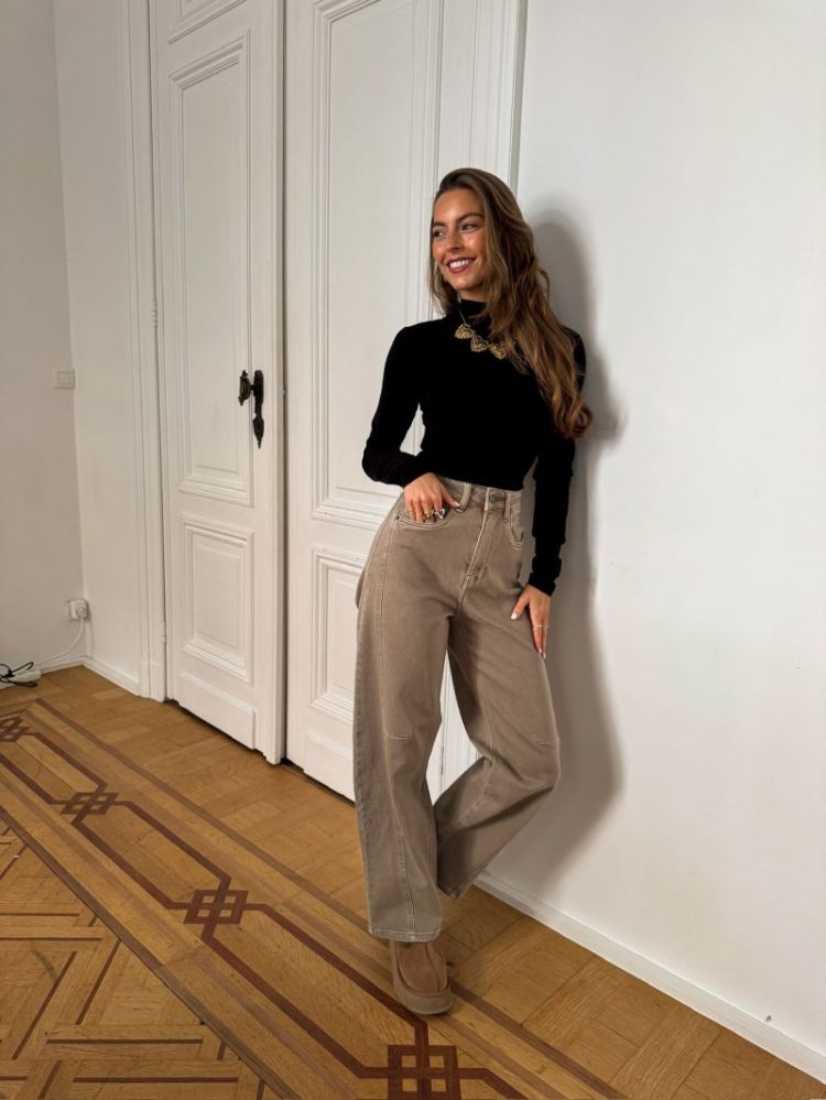 JDYAVA NEW TURTLENECK TOP JRS  177911 Black