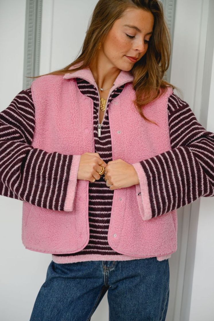 JXVERA TEDDY VEST OTW NOOS 177315 Orchid S
