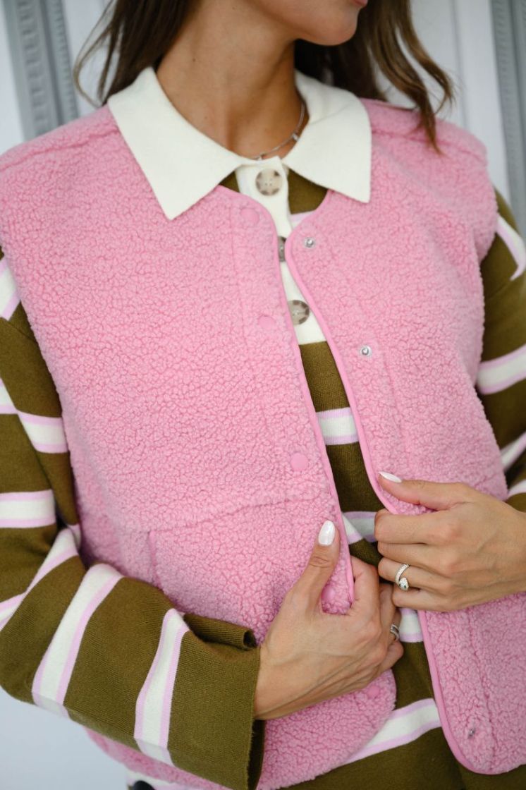 JXVERA TEDDY VEST OTW NOOS 177315 Orchid S
