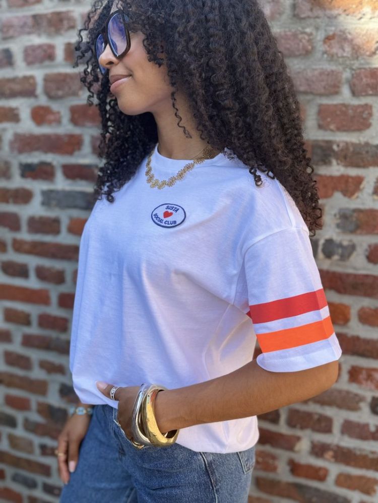 PCESTA SS PRINTED PATCH TEE JR 188927001 Brigh