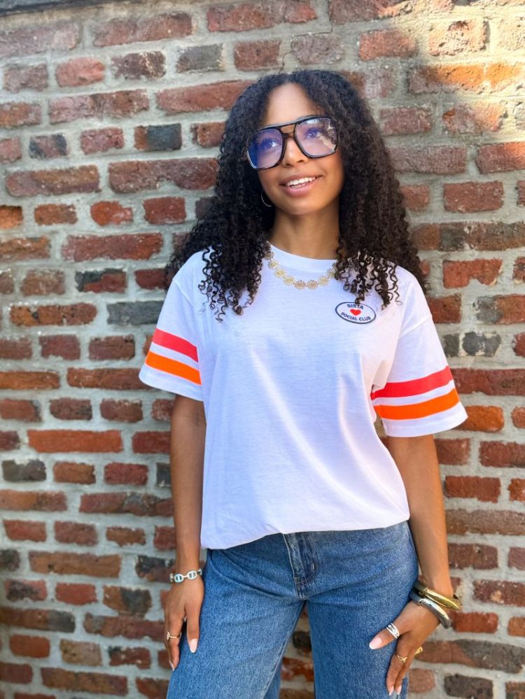 PCESTA SS PRINTED PATCH TEE JR 188927001 Brigh