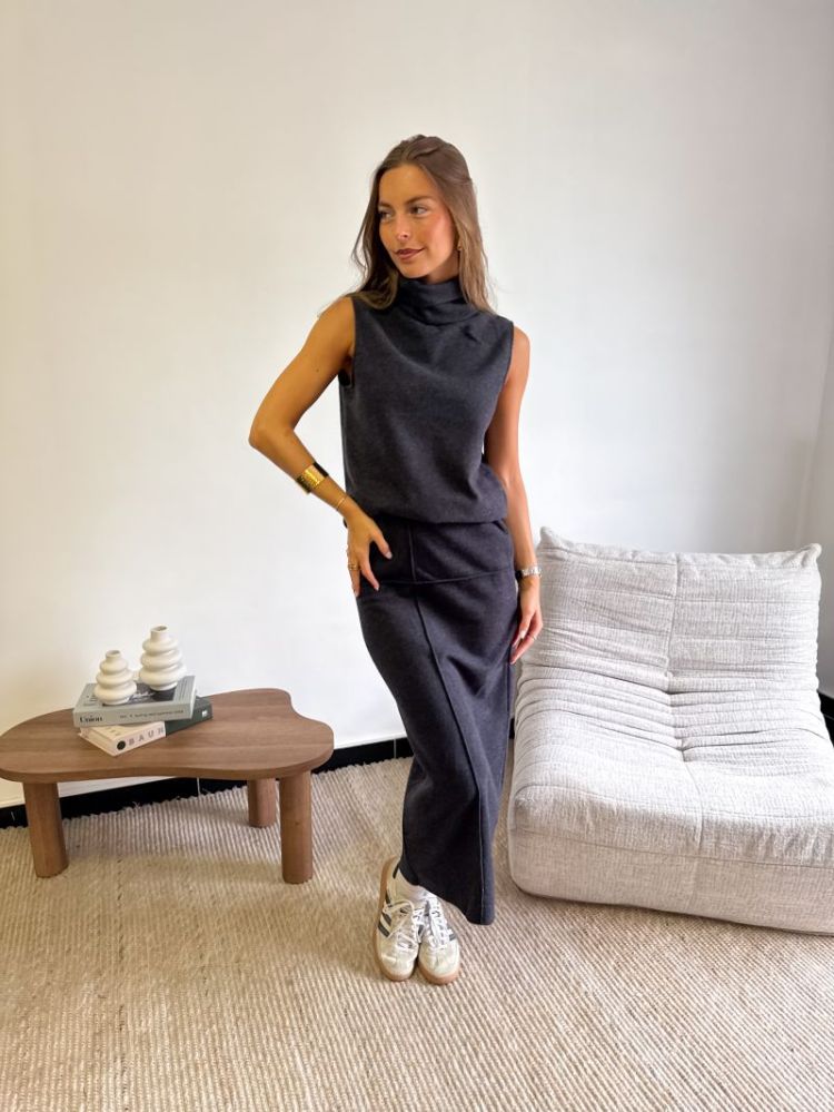 JDYHERO LIFE PENCIL SKIRT JRS 179074 Dark Gre