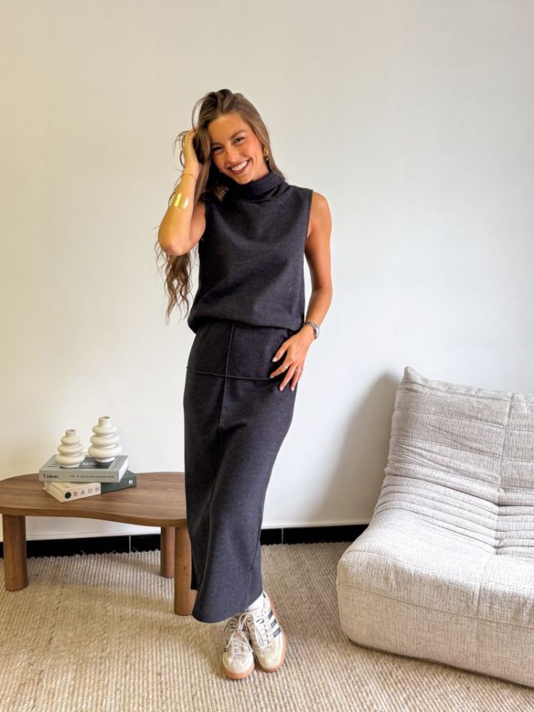 JDYHERO LIFE PENCIL SKIRT JRS 179074 Dark Gre