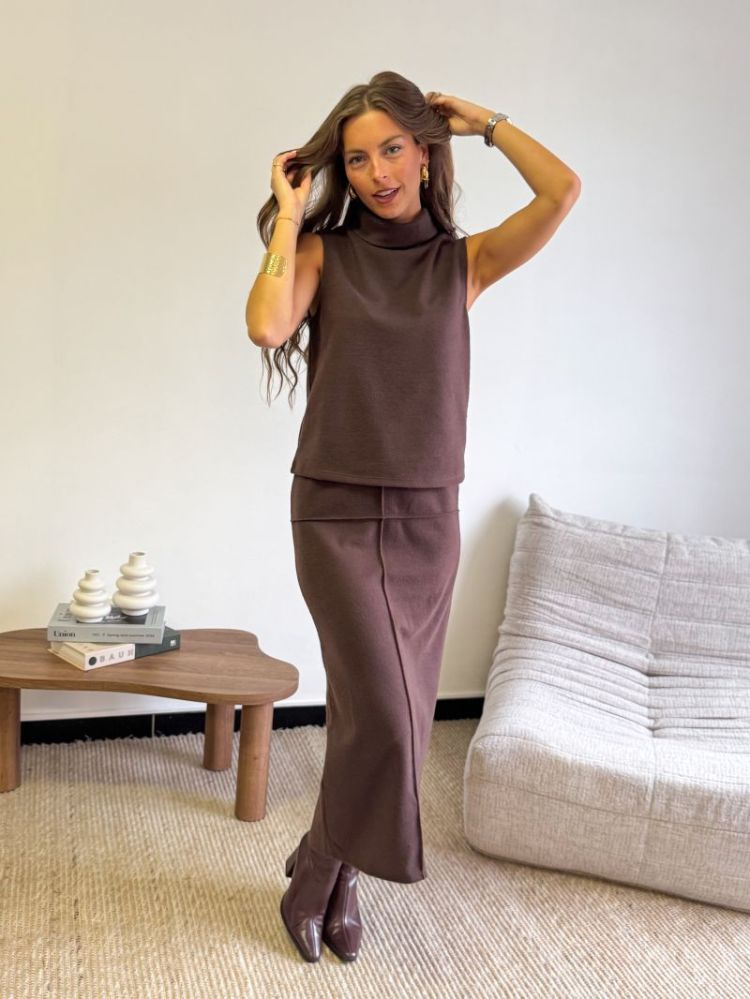 JDYHERO LIFE PENCIL SKIRT JRS 237375 Coffee B