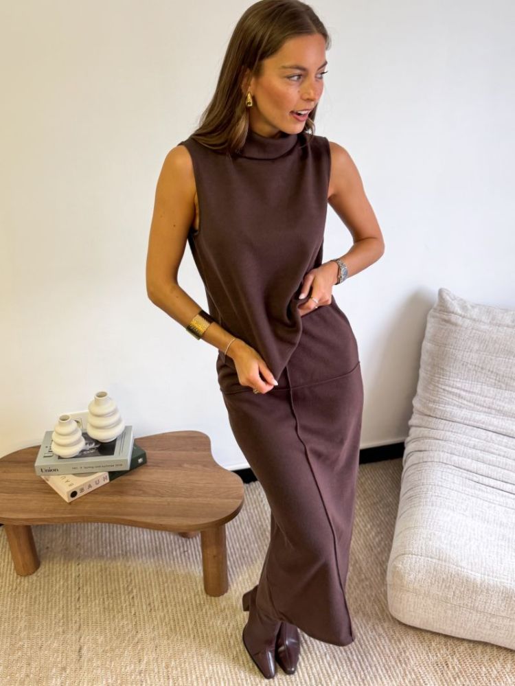 JDYHERO LIFE PENCIL SKIRT JRS 237375 Coffee B