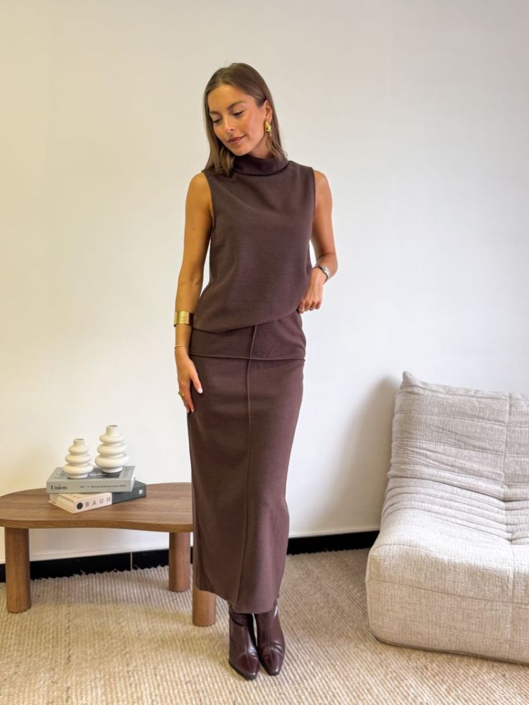 JDYHERO LIFE PENCIL SKIRT JRS 237375 Coffee B