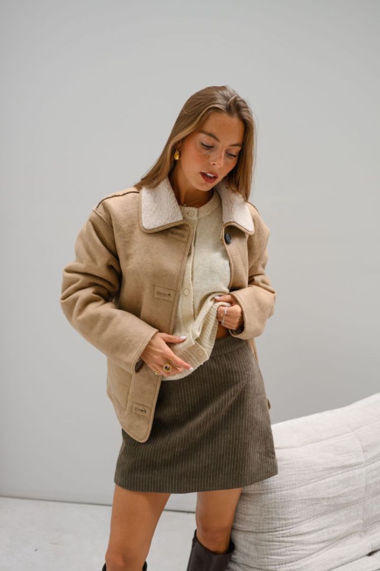 JXNATALIE DIVERSE CARDIGAN KNI 176577 Fog
