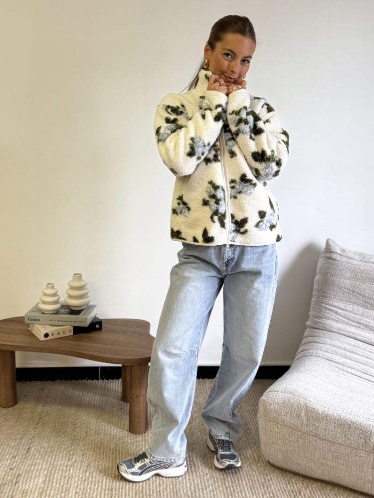 PCAUTUMN TEDDY JACKET BC 196342001 Cloud