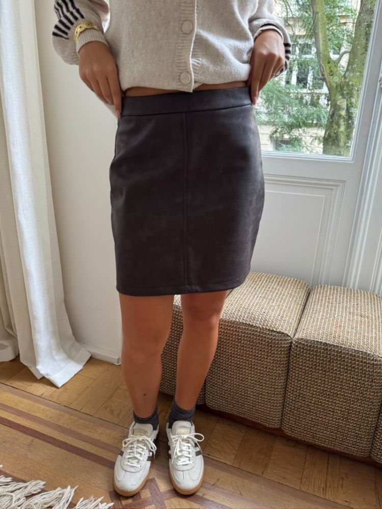 PCARIANA HW PU SKIRT WB 276535 Chicory
