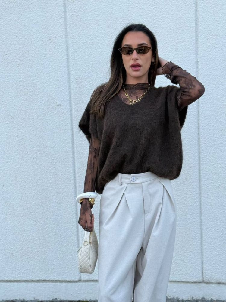 PCVIO LS MESH TOP JRS BC 302664 Hot Fudg