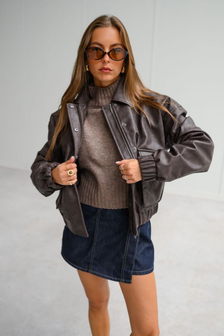 PCARIANA BOMBER JACKET WB 276535 Chicory