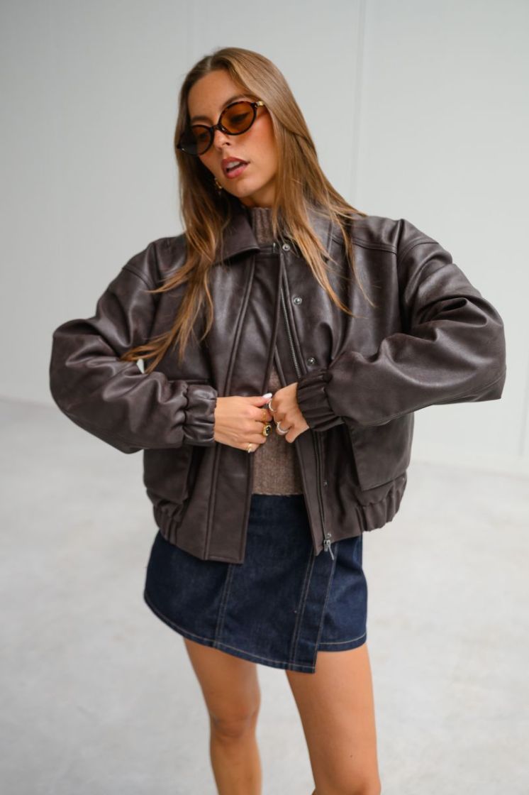 PCARIANA BOMBER JACKET WB 276535 Chicory