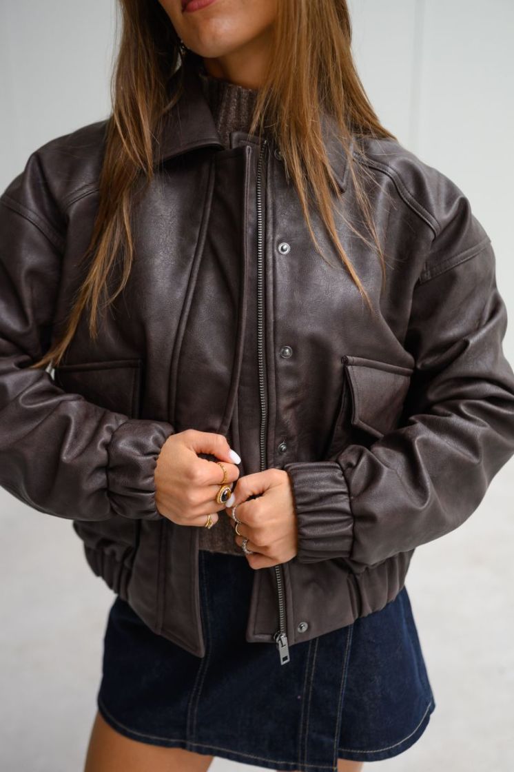 PCARIANA BOMBER JACKET WB 276535 Chicory