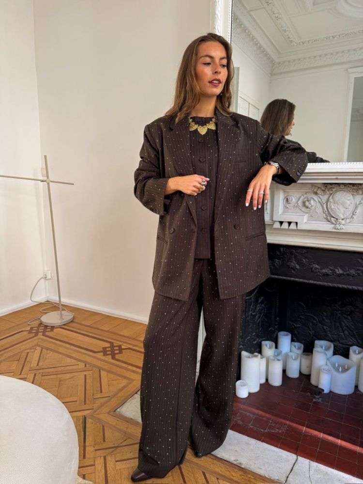 PCFALKA PINSTRIPED BLAZER W. R 195558001 Delic