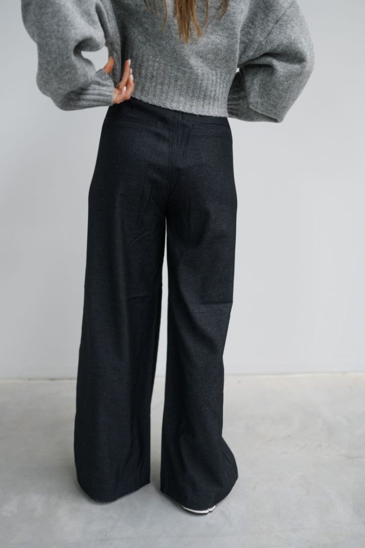 JDYTINA HW WIDE PANTS TLR 177938 Dark Blu